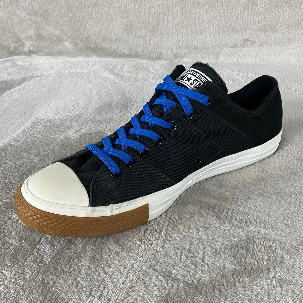 Converse Chuck Taylor Tri Panel Ox Mens Sneaker Size 14 Black Canvas Gum NEW